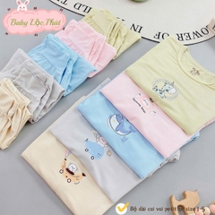 Bộ dài sơ sinh trơn Lộc Phát