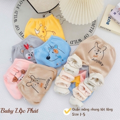 Quần nhung lót lông chục