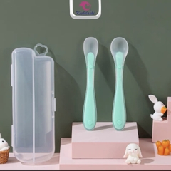 Set 2 chiếc thìa silicone Kichi