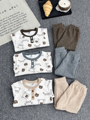 Bộ dài len lông thỏ cổ trụ