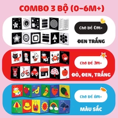 Set 3 bộ kich thích thị giác cho bé (giấy)