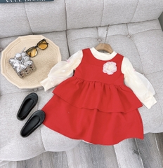 Váy nhỡ hoa trà SALE