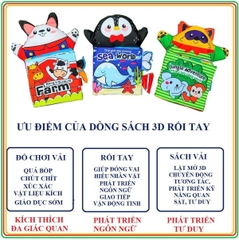 Sách vải múa rối cho bé cao cấp