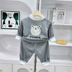 Bộ dài len lông thỏ cổ 3p