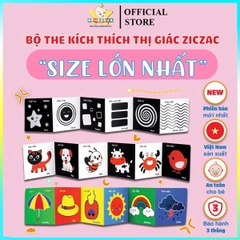 Set 3 bộ kich thích thị giác cho bé (giấy)