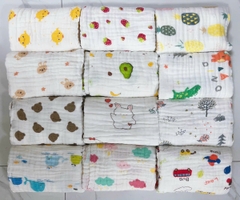 Khăn tắm xô nhăn 6 lớp (hoạ tiết)