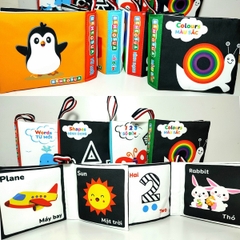 Sách vải kich thích thị giác cho bé