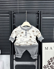 Bộ dài len lông thỏ cổ trụ