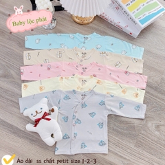 Áo dài sơ sinh Lộc Phát (cúc)