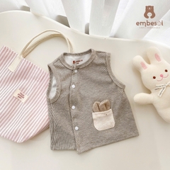 Áo ghi lê len lông thỏ sơ sinh