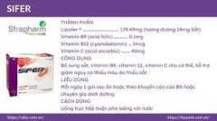 Sắt bột Sifer 30 gói (9m+)