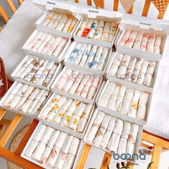 Set 6 Khăn sữa Muslin sợi tre cao cấp Boona