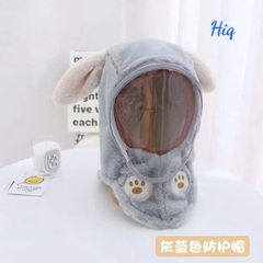 Mũ lông kèm kính cho bé