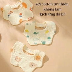Yếm Muslin hoa cc3