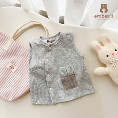 Áo ghi lê len lông thỏ sơ sinh