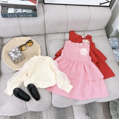 Váy nhỡ hoa trà SALE