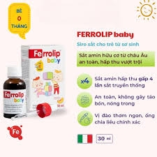 Sắt Ferrolip Baby 30ml (0m+)