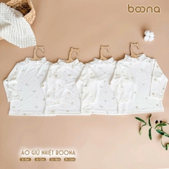 Áo thun lạnh cổ cao Boona trắng
