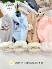 Quần nhung lót lông chục