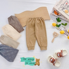 Quần zip lông vân nổi