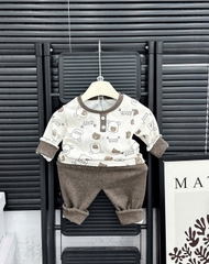 Bộ dài len lông thỏ cổ trụ