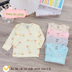 Áo dài sơ sinh Lộc Phát (cài vai)