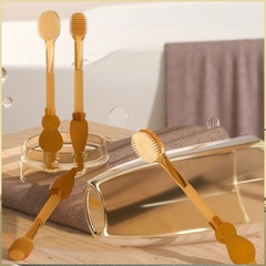 Set 2 rơ lưỡi silicone vàng (trơn)