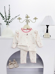 Bộ dài len lông thỏ cánh tiên