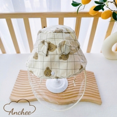 Mũ vành hãng kèm kính