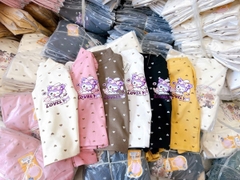 Áo giữ nhiệt Zip lông tim nhí