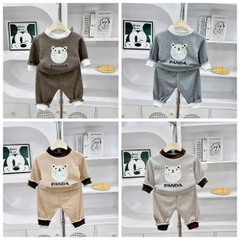 Bộ dài len lông thỏ cổ 3p