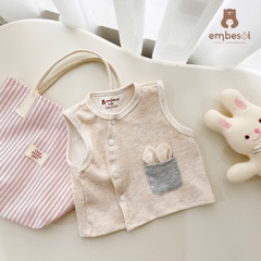 Áo ghi lê len lông thỏ sơ sinh