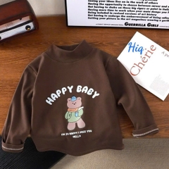 Áo giữ nhiệt Zip lông kẻ nhí 2