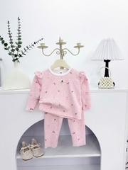 Bộ dài len lông thỏ cánh tiên