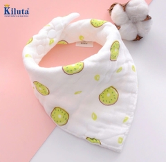 Set 5 khăn yếm tam giác xô nhăn