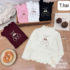 Áo giữ nhiệt cotton cổ bèo thỏ (nhí)