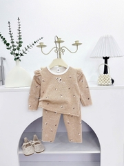 Bộ dài len lông thỏ cánh tiên