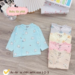 Áo dài sơ sinh Lộc Phát (cúc)