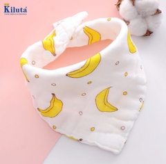 Set 5 khăn yếm tam giác xô nhăn