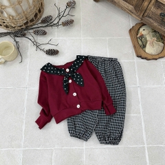 Bộ dài kèm khăn cổ cao cấp