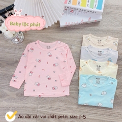 Áo dài sơ sinh Lộc Phát (cài vai)