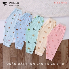 Quần dài thun lạnh 6-10 (hoạ tiết)