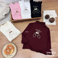 Áo giữ nhiệt cotton cổ bèo thỏ (nhí)