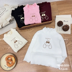 Áo giữ nhiệt cotton cổ bèo thỏ (nhỡ)