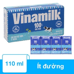 Sữa tươi 100% Vinamilk ID 110ml
