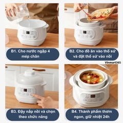 Nồi nấu cháo chậm Seka 1 lít