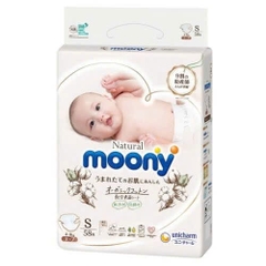 Bỉm dán Moony trắng các size