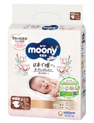 Bỉm dán Moony trắng các size