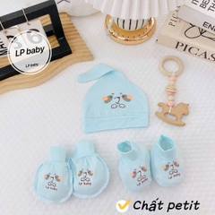 Set mũ, bao tay, bao chân đẹp mẫu 4