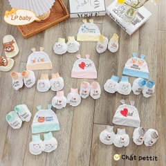 Set mũ, bao tay, bao chân đẹp mẫu 3